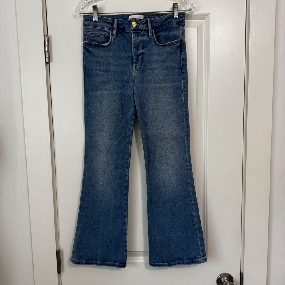 Frame 0 Le One Crop Mini Boot Jeans Bootcut Ankle Flare Boho 24